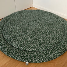 Load image into Gallery viewer, Round Play Mat. Dark Green
