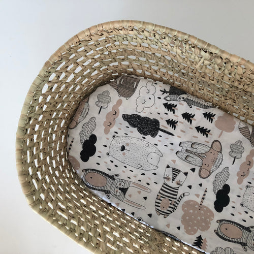 Moses Basket Fitted Sheet