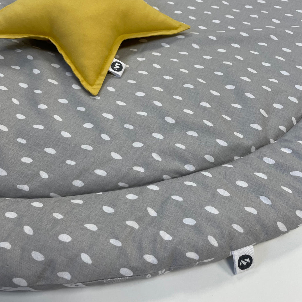 Round Play Mat. Light grey
