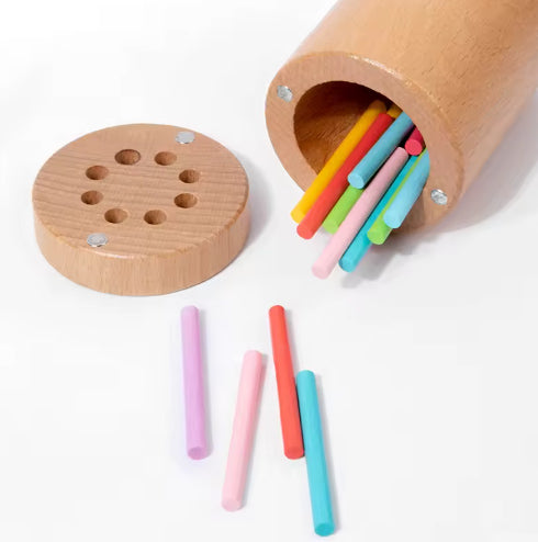 Wooden Color Classification Cup