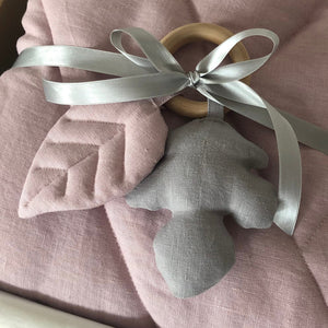 Baby First Rattle. Leaves