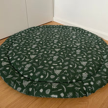 Load image into Gallery viewer, Round Play Mat. Dark Green