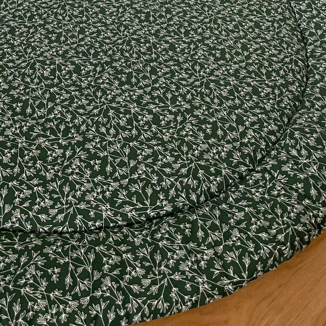 Round Play Mat. Dark Green