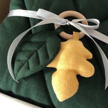 Load image into Gallery viewer, Baby First Rattle. Leaves