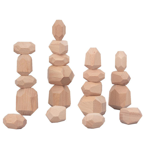 Wooden Balancing Stones 20pcs
