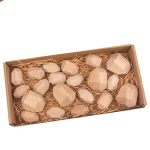 Wooden Balancing Stones 20pcs