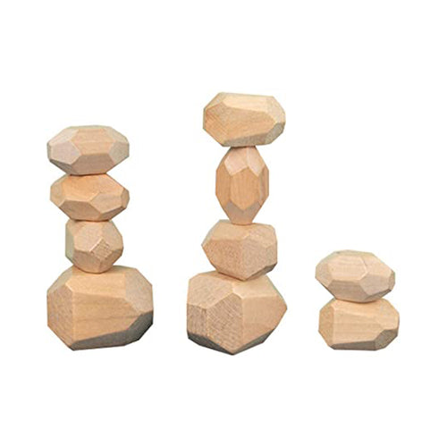 Wooden Balancing Stones 10pcs