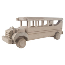 Load image into Gallery viewer, Wooden Scool Bus