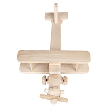 Load image into Gallery viewer, Wooden Biplane