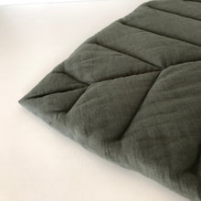 Charger l&#39;image dans la galerie, Stonewashed Linen Fabric. Olive Green