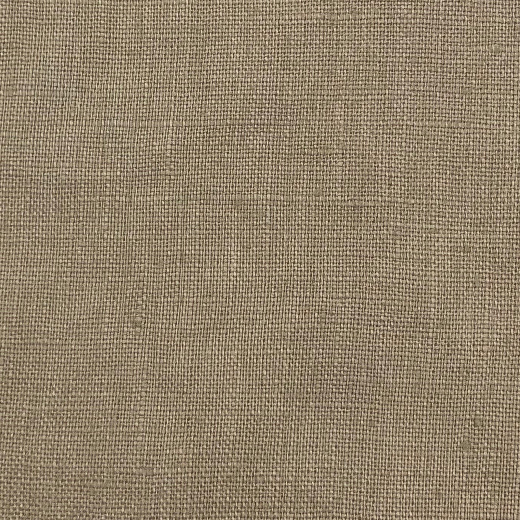 Stonewashed Linen Fabric. Beige