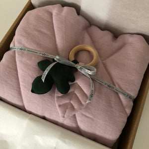 Stonewashed Linen Fabric. Dusty Rose