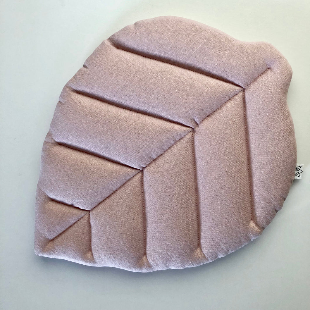 Baby Flat Pillow. Leaf.