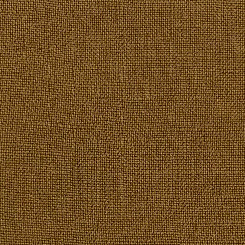 Stonewashed Linen Fabric. Rust Orange