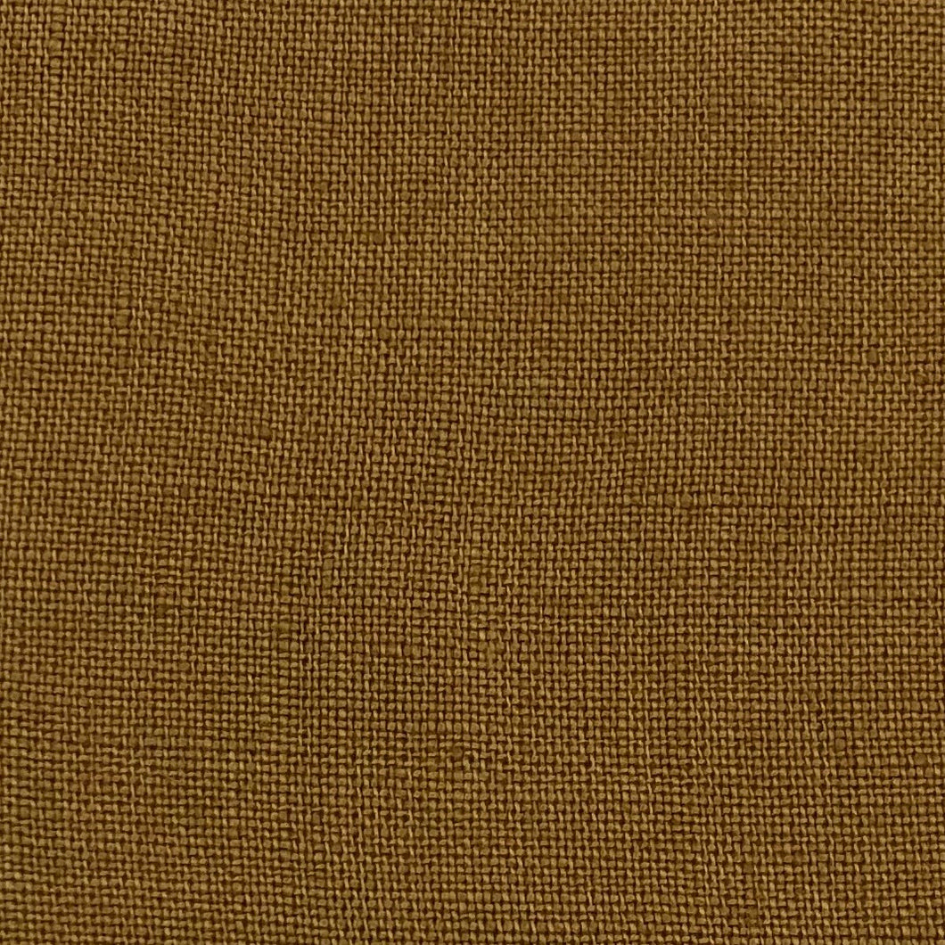 Stonewashed Linen Fabric. Rust Orange
