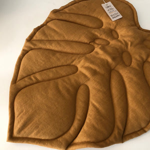 Stonewashed Linen Fabric. Rust Orange
