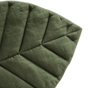 Stonewashed Linen Fabric. Moss Green