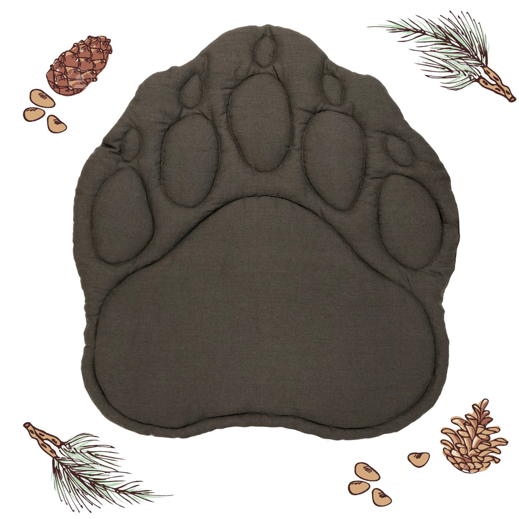 Linen Play Mat. Paw