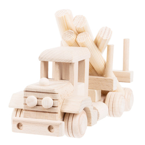 Wooden Log Truck